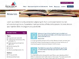 Resources listings  (desktop version)